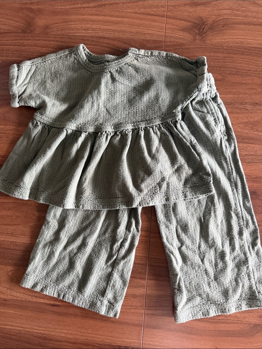 Cat & Jack Olive Green Two-Piece Set